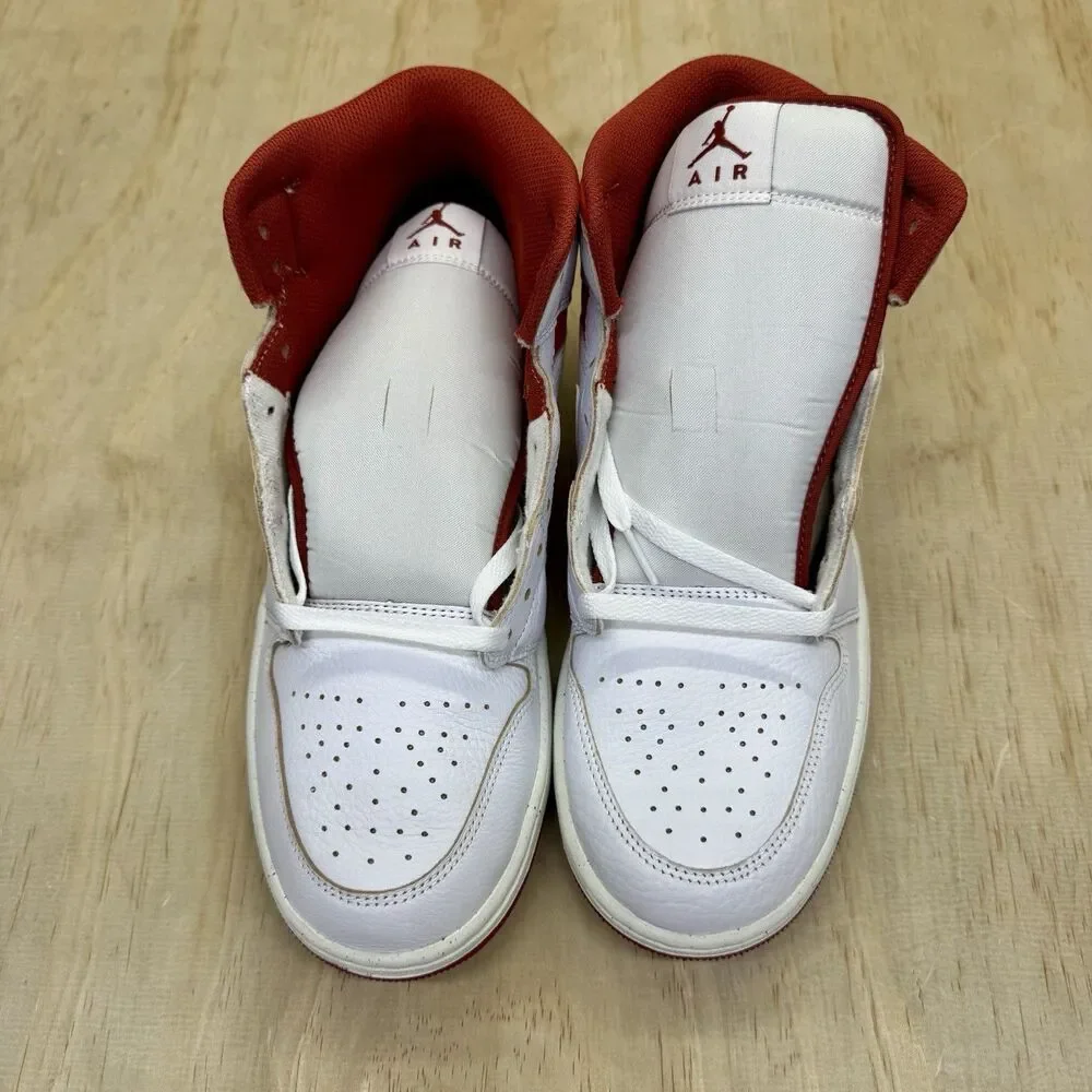 NEW sz 11 Nike Air Jordan 1 Mid SE Shoes White Lobster Dune Red FJ3458-160